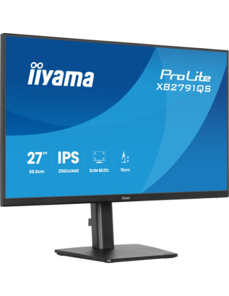 MONITOR IIYAMA 27" IPS, 4-SIDE SLIM BEZEL  2560X1440 75HZ