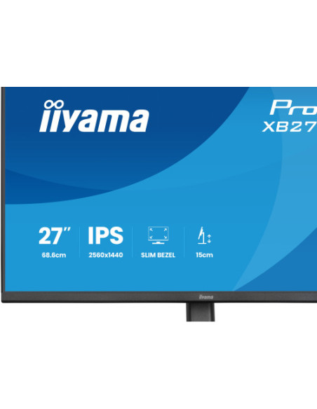 MONITOR IIYAMA 27" IPS, 4-SIDE SLIM BEZEL  2560X1440 75HZ