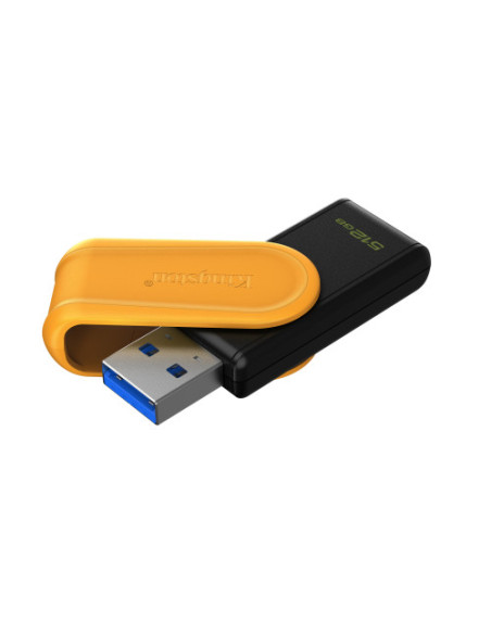 KINGSTON 512GB Portable USB 3.2 Gen 1 DataTraveler Exodia S (Black/Yellow)