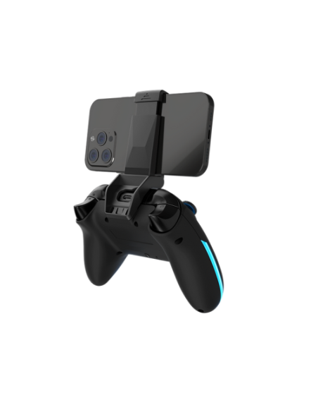 DRAGONSHOCK - AURORA PLUS - MANDO INALÁMBRICO NEGRO CON ADAPTADOR MÓVIL PARA PC, ANDROID E IOS