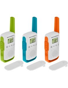 PACK 3 WALKIE TALKIE T42 VERDE/AZUL/NARANJA T42 MOTOROLA...
