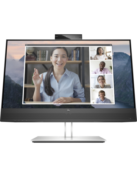 MONITOR HP 24" E24MV G4 CLASS WEBCAM FULL HD LCD MONITOR - 16:9 - BLACK, SILVER - 23.8" (60.5 CM) VIEWABLE - IN-PLANE SWITCHING 