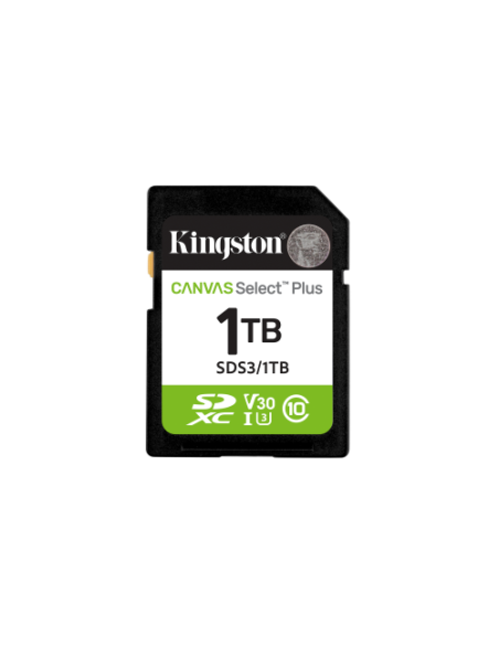 KINGSTON 1TB SDXC CANVAS SELECT PLUS GEN3 150MB/S C10 UHS-I U3 V30