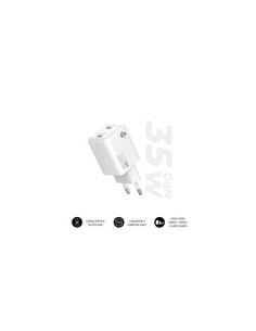 SUBBLIM CARGADOR GAN 35W CHARGER USB C+C