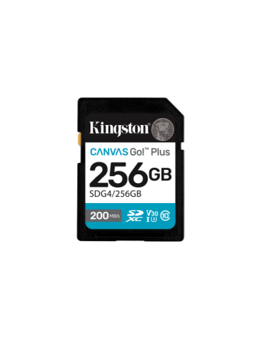 KINGSTON 256GB SDXC CANVAS GO PLUS GEN4 200MB/s...