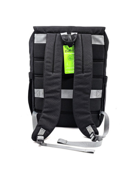 (FOL) EWENT MOCHILA 16.1” VINTAGE, MATERIAL RECICLADO PET (EW2537)