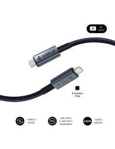 SUBBLIM CABLE HIGH 240W C-C USB4.0 8K 1,5M 2
