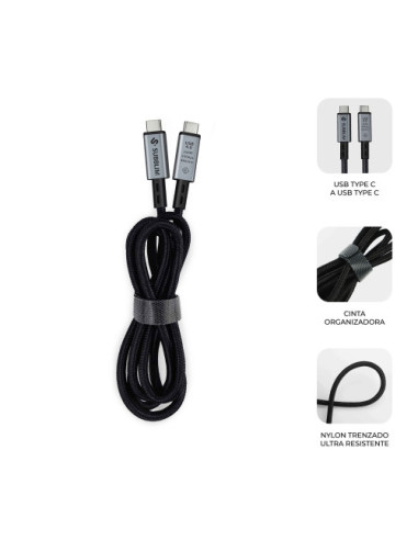 SUBBLIM CABLE HIGH 240W C-C USB4.0 8K 1,5M