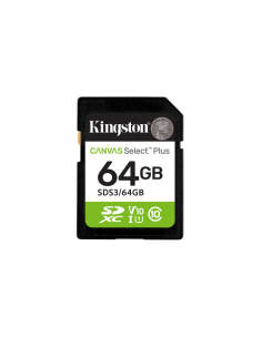 KINGSTON 64GB SDXC CANVAS SELECT PLUS GEN3 100MB/S C10...