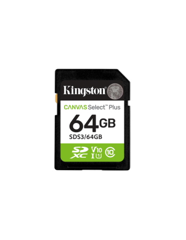 KINGSTON 64GB SDXC CANVAS SELECT PLUS GEN3...