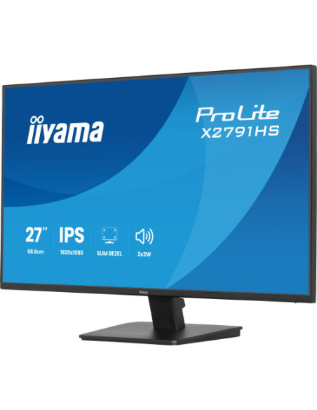 MONITOR IIYAMA 23,8" IPS, 4-SIDE SLIM BEZEL 1920X1080 100Hz