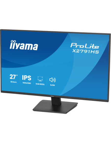 MONITOR IIYAMA 23,8" IPS, 4-SIDE SLIM BEZEL 1920X1080 100Hz