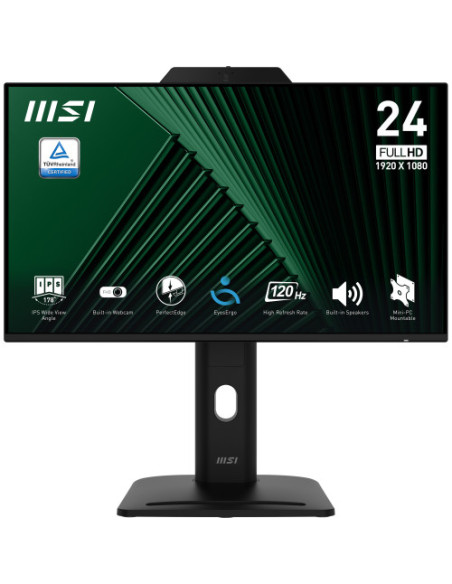 MSI MONITOR PRO MP242PMG. 23.8" IPS FLAT. 1920X1080. 120HZ. NEGRO