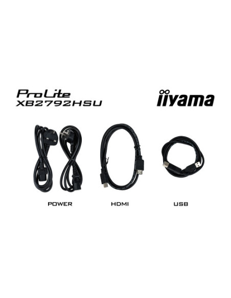 MONITOR IIYAMA PROLITE XB2792HSU-B1, 68,6 CM (27"), 1080 X 1920 PIXELES, QUAD HD, LED, 3 MS, NEGRO