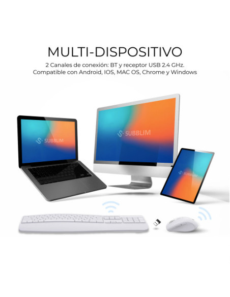 COMBO DUAL OFFICE PROWAVE WHITE SUBBLIM