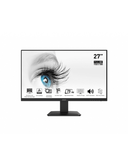 MSI MONITOR PRO MP273 E14A. 27" IPS FLAT. 1920x1080 . 144HZ. NEGRO