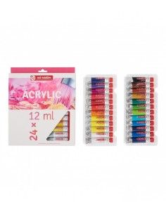 ESTUCHE ACRILICO TALENS 24 COLORES X 12ML