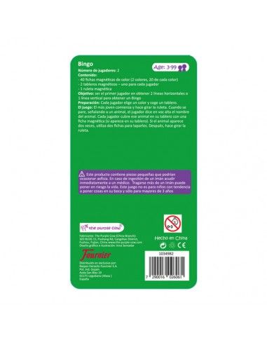 JUEGO BINGO MAGNETICO DE VIAJE