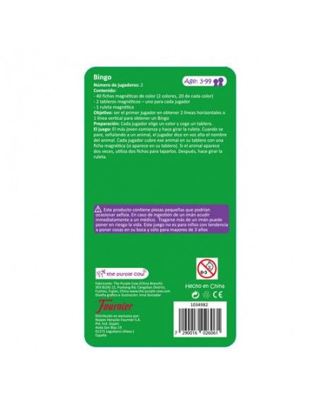 JUEGO BINGO MAGNETICO DE VIAJE