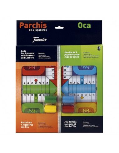 PARCHIS-OCA 4 JUGADORES + ACCESORIOS BLISTER FOURNIER