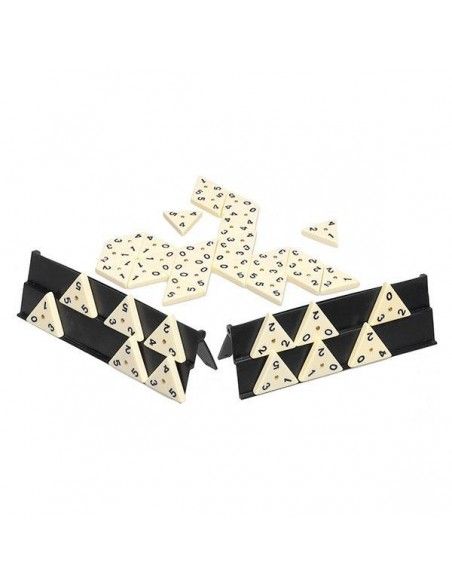 JUEGO DE MESA DOMINO TRIANGULAR METAL BOX