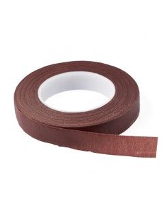 CINTA TAPE FLORAL MARRÓN 13mm