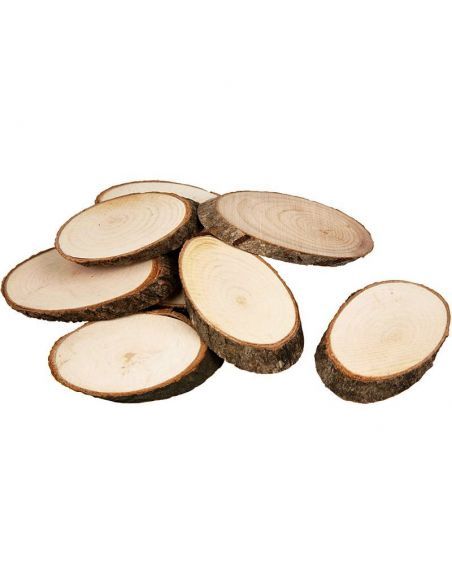 RODAJA DE MADERA APROX. 7,5X4,5CM 8MM