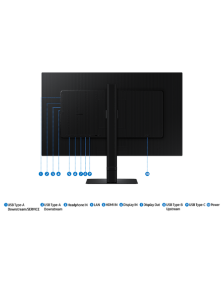 SAMSUNG MONITOR LS27D600UAUXEN (B2B) - 27" - 16:9 - FLAT - 100 HZ - 2,560 x 1,440 - WQHD - USB.C 90W - HUB 3 USB