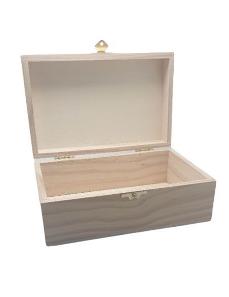 CAJA DE MADERA 19X12X8 CM CON CIERRE