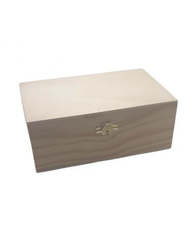 CAJA DE MADERA 19X12X8 CM CON CIERRE