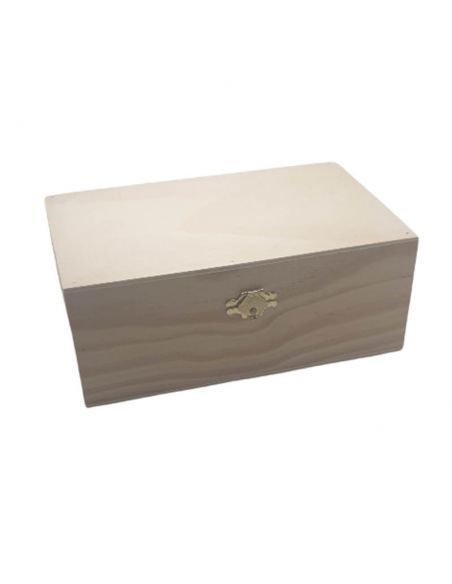 CAJA DE MADERA 19X12X8 CM CON CIERRE