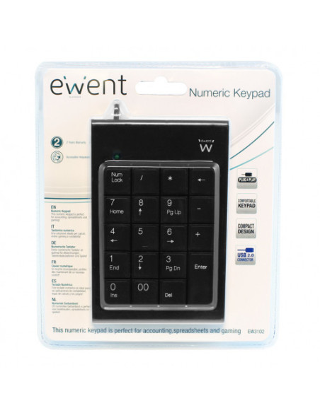 EWENT TECLADO NUMERICO USB (EW3102)