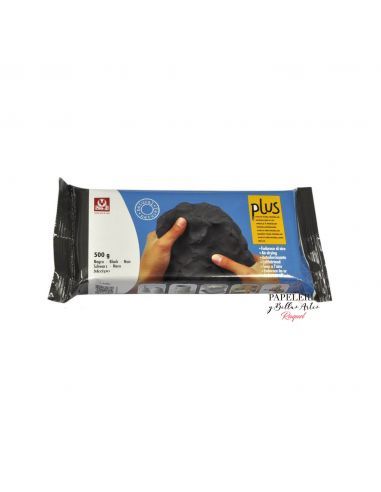 ARCILLA SIO-2 PLUS QUE ENDURECE AL AIRE NEGRO 500GR