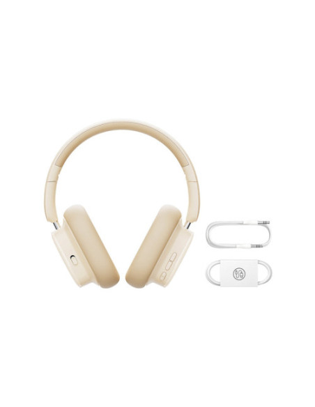 BASEUS BOWIE H1I NOISE-CANCELLATION WIRELESS HEADPHONES STELLAR WHITE