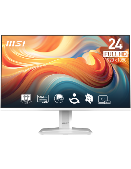 MSI MONITOR PRO MP243W E14. 23.8" IPS FLAT. 1920x1080 . 144HZ. BLANCO