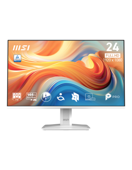 MSI MONITOR PRO MP243W E14. 23.8" IPS FLAT. 1920x1080 . 144HZ. BLANCO