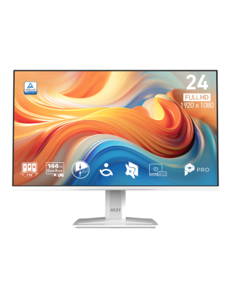 MSI MONITOR PRO MP243W E14. 23.8" IPS FLAT. 1920x1080 . 144HZ. BLANCO
