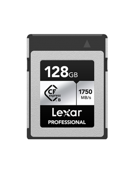 LEXAR 128GB PROFESSIONAL CFEXPRESS TYPE B CARD SILVER, UP TO 1750MB/S READ 1300MB/S WRITE