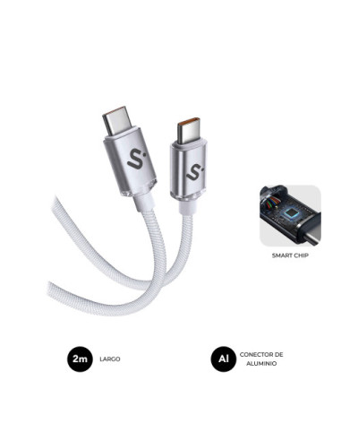 SUBBLIM CABLE OPTIMUS 60W C-C 2M WHITE