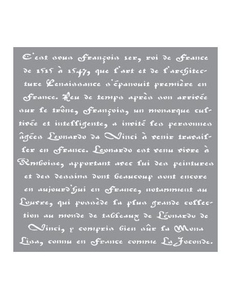 PLANTILLA STENCIL AMERICANA 30,5X30,5CM ESCRITURA ADS-10