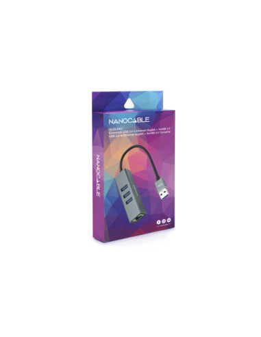 NANOCABLE CONVERSOR USB 3.0 A ETHERNET GIGABIT...