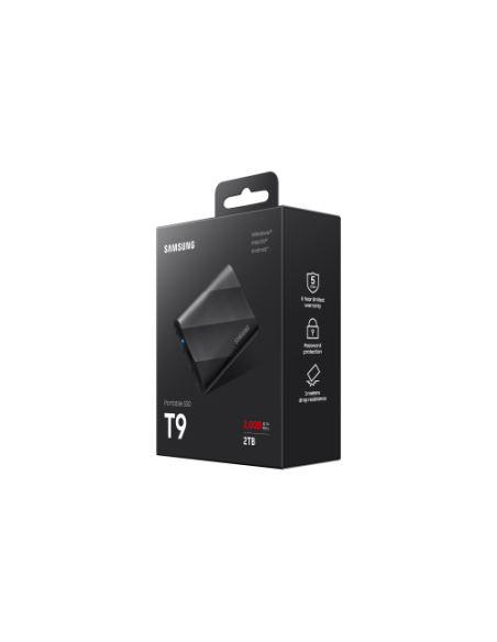 SAMSUNG SSD EXTERNO T9 2TB/NEGRO/3 AÑOS