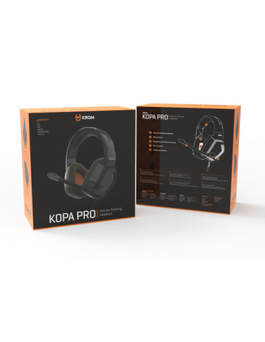KROM AURICULARES + MIC GAMING KOPA PRO NEGRO...
