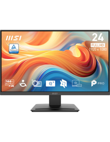 MSI MONITOR PRO MP241 E14V. 23.8" VA FLAT. 1920X1080. 144HZ. NEGRO