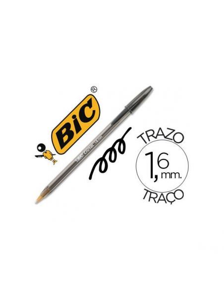BOLIGRAFO BIC CRISTAL LARGE 1.6MM NEGRO BOLIGRAFO BIC CRISTAL LARGE 1.6MM NEGRO