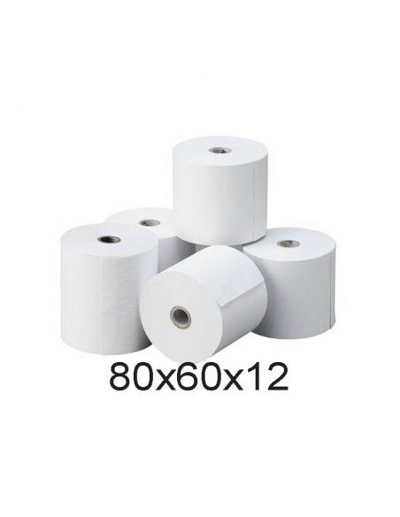 BOBINA DE PAPEL TERMICO 80X60X12