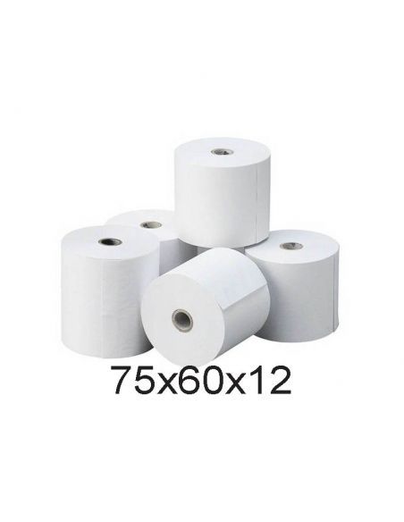 BOBINA DE PAPEL TERMICO 75X60X12