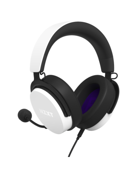 NZXT RELAY AURICULARES CON MICROFONO, DTS, BLANCO