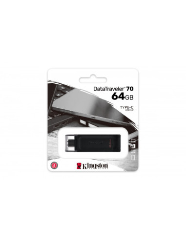 KINGSTON USB-C 3.2  64GB GEN 1 DATATRAVELER 70