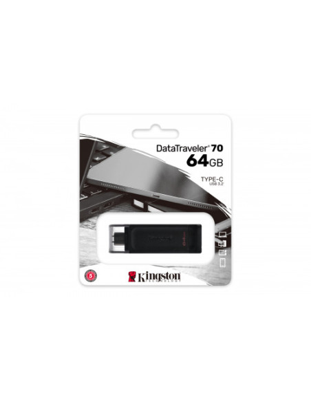 KINGSTON USB-C 3.2  64GB GEN 1 DATATRAVELER 70